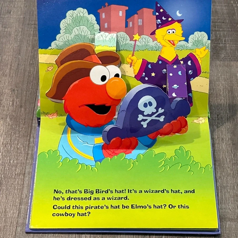 💞 New Sesame Street “Whose Hat Is That?” Halloween Pop-Up Book